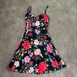 Floral Cami Small Old Navy Black Dress